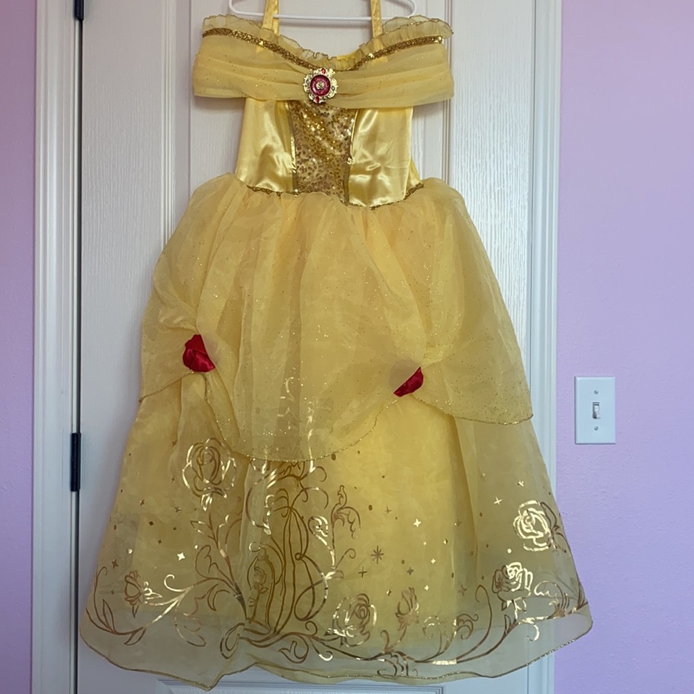 Disney Store princess Belle costume, size 7/8.